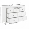 RISOKEYS Dresser for Bedroom,Organizer with 7 Chest of Drawers,Storage Drawer Cabinet with Wood Grain Pattern for Bedroom, Living Room - 3 of 4