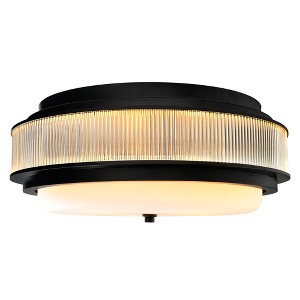 CWI Lighting Valdivia 4 Light Black Flush Mount - 1 of 4