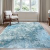 ABYNOW Machine Washable Area Rug – Soft Modern Abstract Carpet for Living Room, Bedroom, and Dining Room, Non-Slip Floor Rug - 2 of 4