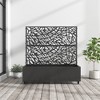 MAYEERTY Planter Box with Trellis Iron Black Net 01 Style 72x47x16in 3-Piece Set - 2 of 4