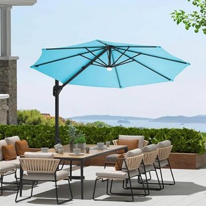 GustoWave Rotating 10Ft Patio Umbrella for Pool, Deck, Garden - 1 of 4