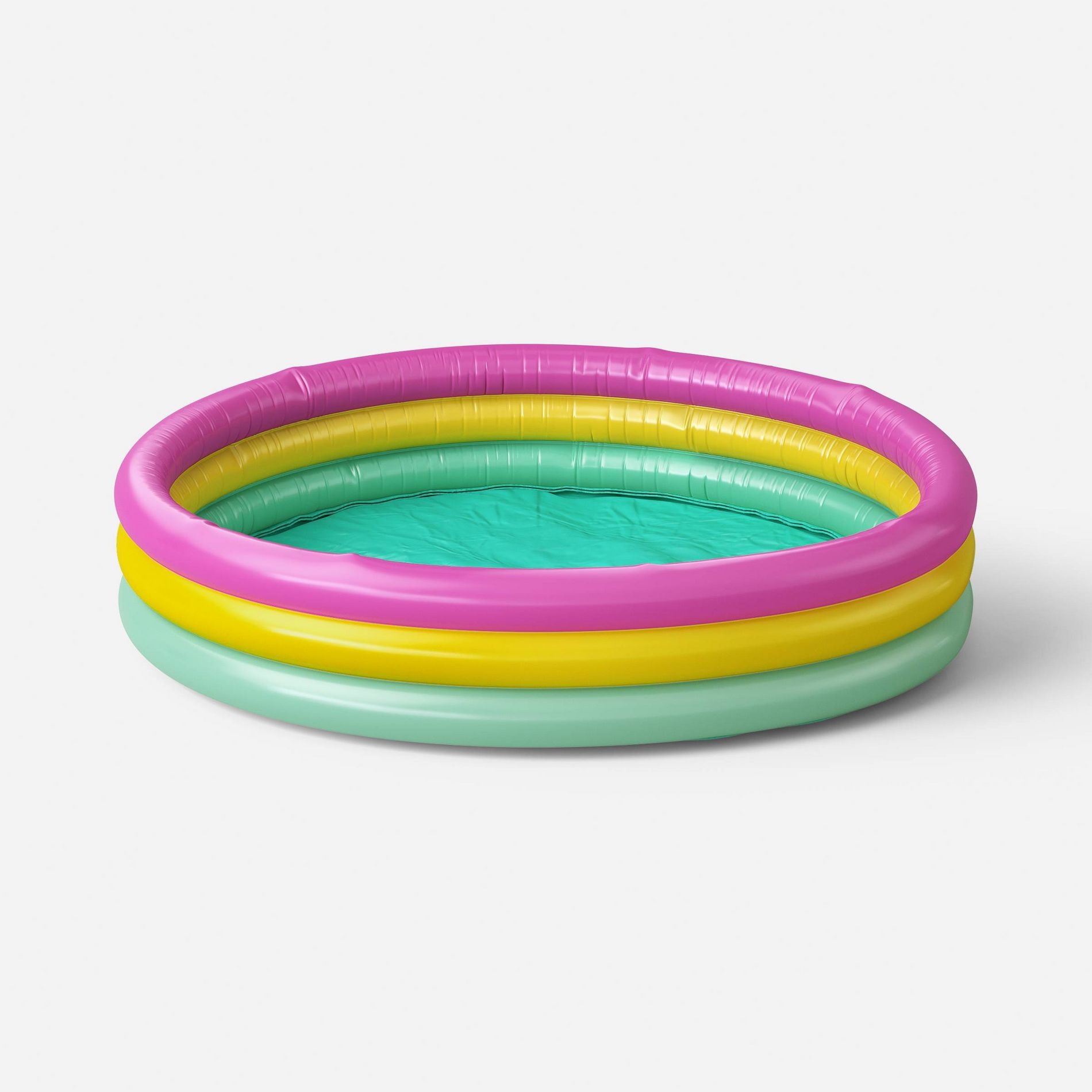 3 Ring Round Kiddie Pool - Sun Squad™ Blue/White/Orange