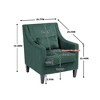 NicBex Corduroy Accent Chair Modern Comfy Upholstered Armchair with Wood Legs for Bedroom,Living Room - 3 of 4