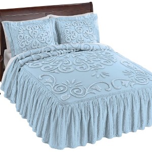 Collections Etc Abigail Ruffled Chenille Bedsp - 1 of 3