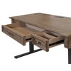 Bristol Traditional Wood Electronic Sit/Stand Desk Light Brown - Martin Furniture - 4 of 4