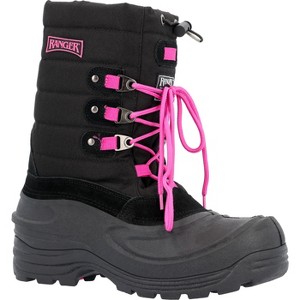 Women's New Ranger Tundra II 11" Women's Thermolite Winter Boots, Black & Pink - 1 of 4