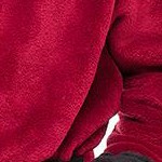 burgundy with black