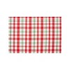 C&F Home Strawberry Patch & Plaid Placemats Set of 6, 14" x 20" - 3 of 4