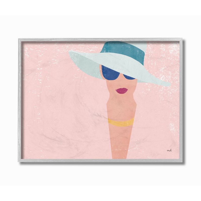 Stupell Industries Glam Fashion Female Minimal Portrait Pastels Pink Blue, 1 of 6