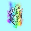 Adult Design By Humans Broken Hearts Still Beat Pride Rainbow By GurlwithGu Racerback Tank Top - 2 of 2