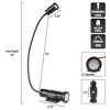 Fleming Supply Magnetic Lamp With CREE LED Light, 2 Magnetic Bases, and Flexible Gooseneck for Office, Garage, and Workshop - Black - 3 of 4