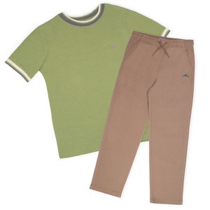 Tommy Bahama Big Boys Crewneck Short Sleeve Casual Elastic 2 Piece Shirt and Pants Set - 1 of 3