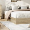 Wooden Bed Frame Without Headboard, Wood Slat Support,No Box Spring Needed, Easy Assembly - 2 of 4