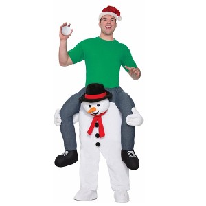 Forum Novelties Shoulder Riding Adult Costume: Snowman - 1 of 4