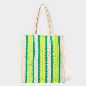 Straw Crochet Tote Handbag - Universal Thread™