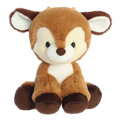 Aurora Medium Dashing Reindeer Holiday Festive Stuffed Animal Brown 9.5"