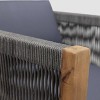 Laurel 2pk Acacia Wood Club Chair Teak/Gray - Christopher Knight Home - 4 of 4