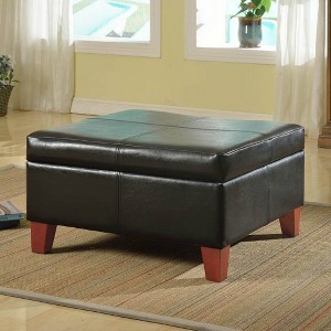 Luxury Large Square Storage Ottoman - HomePop - 1 of 4