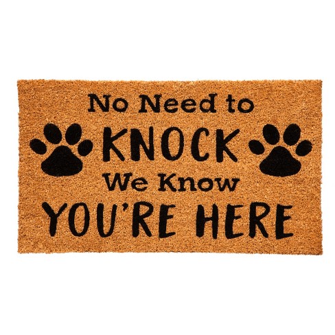 Barnyard Designs 'Oh Hello, See Ya' Doormat Welcome Mat for Outdoors, Large Front  Door Entrance Mat, 30x17, Brown