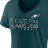 NFL Philadelphia Eagles Women's Short Sleeve V-Neck Plus Size T-Shirt - 3 of 3
