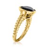 Ross-Simons Black Onyx Ring in 18kt Gold Over Sterling - 3 of 4
