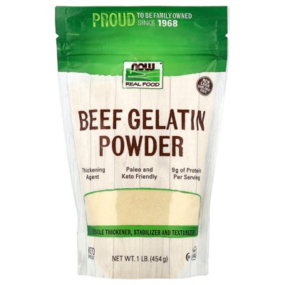 NOW Foods, Real Food, Beef Gelatin Powder, 1 lb