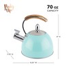 Pinky Up Presley Tea Kettle, Stainless Steel,70 oz - 2 of 4
