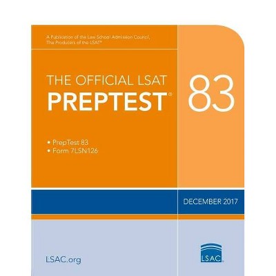 The Official LSAT Preptest 83 - (Official LSAT PrepTest) by  Law School Council (Paperback)