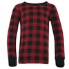 Touched by Nature Baby, Toddler and Kids Unisex Organic Cotton Tight-Fit Pajama Set, Buffalo Plaid, 4 Toddler - 3 of 3