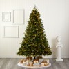 Nearly Natural 8-ft Wellington Spruce Natural Look Artificial Christmas Tree with 550 Clear LED Lights and Pine Cones - 4 of 4
