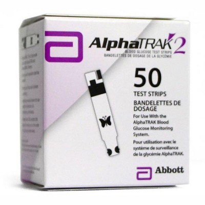 Zoetis - AlphaTRAK 2 Blood Glucose Test Strips, 50 Count