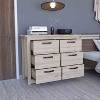 NicBex 6-Drawer Bedroom Dresser,Modern Dressers with Cut-Out Handles ,Chest of Drawers for Living Room,Dining Room,Hallway - 2 of 4
