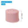 Unique Bargains DIY Crafts Party Gift Wrapping Fringe Chiffon Silk Ribbon 3 Rolls - 2 of 4