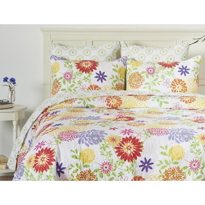 C&F Home Lilly Cotton Quilt Set  - Reversible and Machine Washable, 4 of 10
