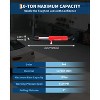 26 Inch Hydraulic Pull Back Ram, 10-Ton Capacity, with Swivel Hooks, for Porta Power Body Shop Frame Tools, Hydraulic Ram- for Car Repair Shop, Red - 2 of 4