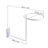 Unique Bargains Metal Rust-proof Durable Wall Mount Helmet Holder 2 Pcs - 2 of 4