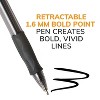 BIC Velocity Retractable Ballpoint Pens Bold Point Black Ink 859025 - 3 of 4