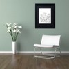 Trademark Fine Art -KCDoodleArt 'Simple Flower Doodle 1' Matted Framed Art - 3 of 4