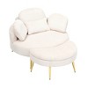 NicBex Accent Chair with Ottoman Comfortable Seat Single TV Chair with Foot Rest for Living Room, Bedroom - 4 of 4