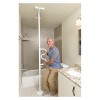 Stander Security Pole and  Curve Grab Bar - Iceberg White - image 3 of 4