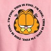 Boys' - Garfield - I'm Fine This Is Fine Graphic Long Sleeve Fleece Sweatshirt - 2 of 4