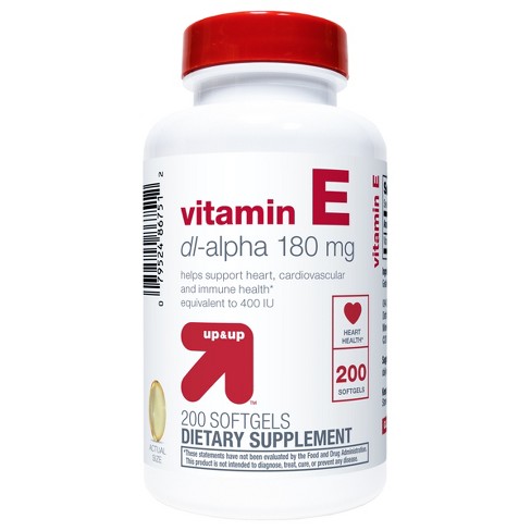 Vitamin E 180mg Supplement Softgels 200ct Upup