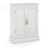 Costway 2-Door Freestanding Bathroom Floor Cabinet Storage Organizer with  Adjustable Shelf