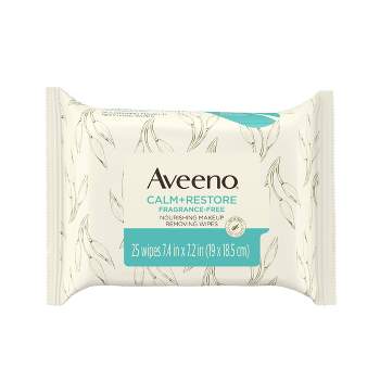 Aveeno Calm + Restore Cleansing Wipes - 25ct