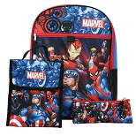 Marvel Multi-Character Backpack and Folding Lunch 6 piece Value Set for boys