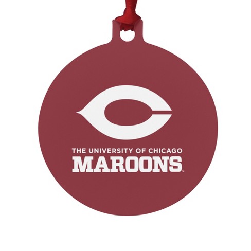 University of Chicago Maroons Logo Aluminum Holiday Christmas Tree Ornament - image 1 of 4