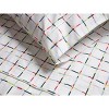 society6 Twin/Twin Extra Long Windowpane Brushed Cotton Sheet Set - 2 of 4