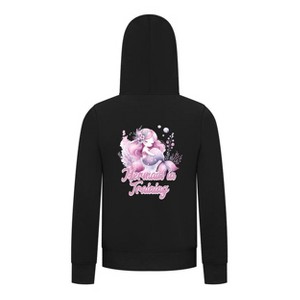 Everyday Kids Mermaid Collection Mermaid in Training Girls Zip Up Hoodie – Cute Mermaid Graphic Sweatshirt - 1 of 4