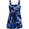Lands' End Women's Smocked Swim Dress Swimsuit - 3 of 4