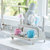 PopYum Seattle Gray Drying Rack from 100% Recycled Bottles with Silicone Drying Mat, countertop for Baby Bottle, Plastic Bags, Compact - 2 of 4